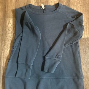 adidas Women's Dark Blue Crewneck Sweater